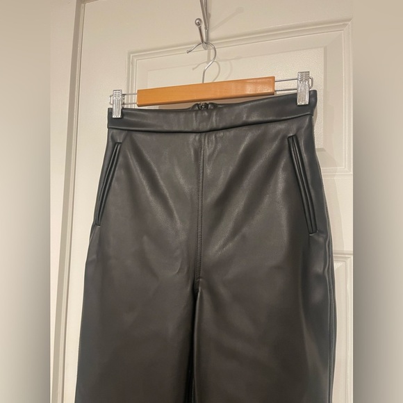 House of CB Mistress Rocks faux leather flare pants - Picture 3 of 11